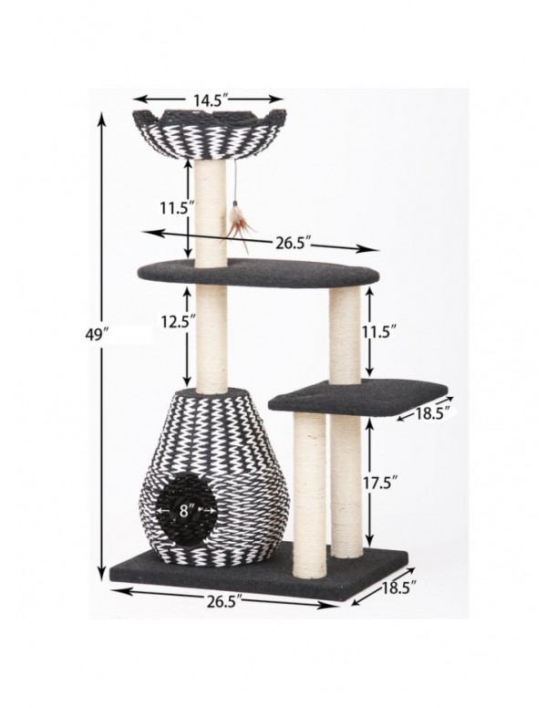 49" Dexter Contemporary Cat Tree