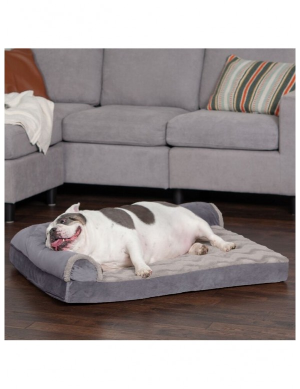 Felker Wave Fur and Velvet Memory Orthopedic Cooling Top DLX Bolster
