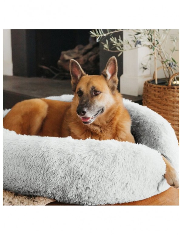 Shag Donut Luxury Plush Cuddler Doughnut